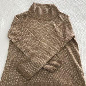 Madewell neutral chevron print sweater